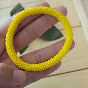 🌼NWT.CR7 Beaded crochet bracelet. Boho Bracelet.Handmade Bangle.Seed Bead Rope.
